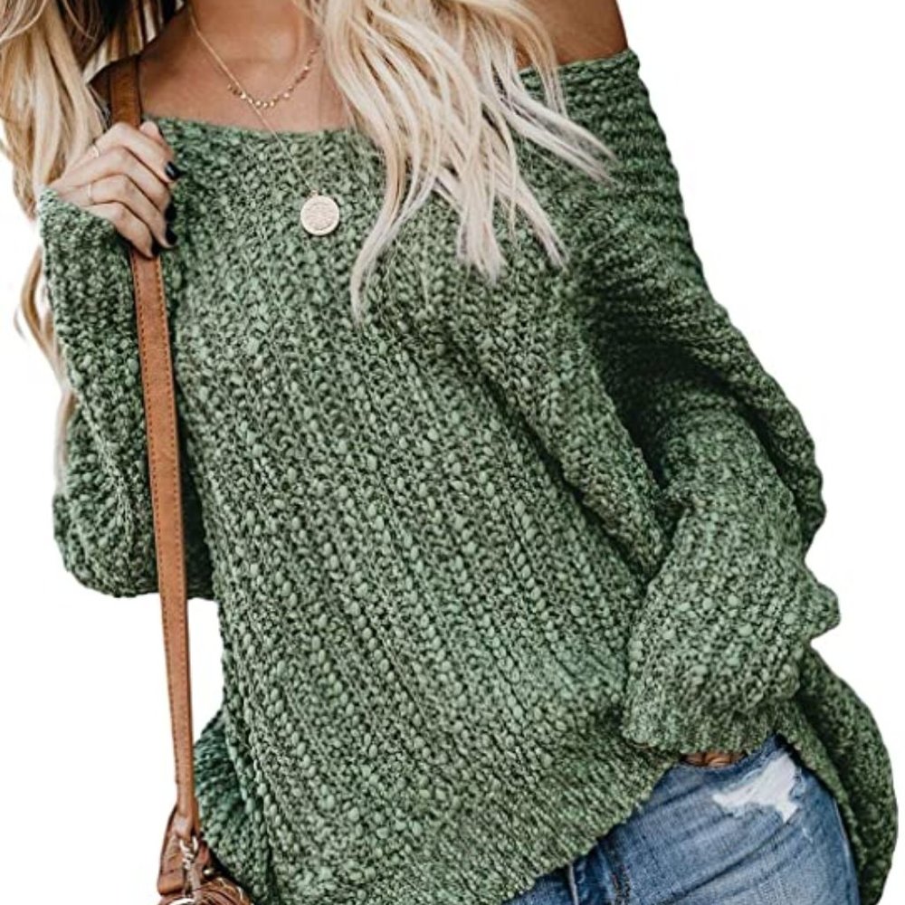 Dearlove Womens Off The Shoulder Oversized V Neck